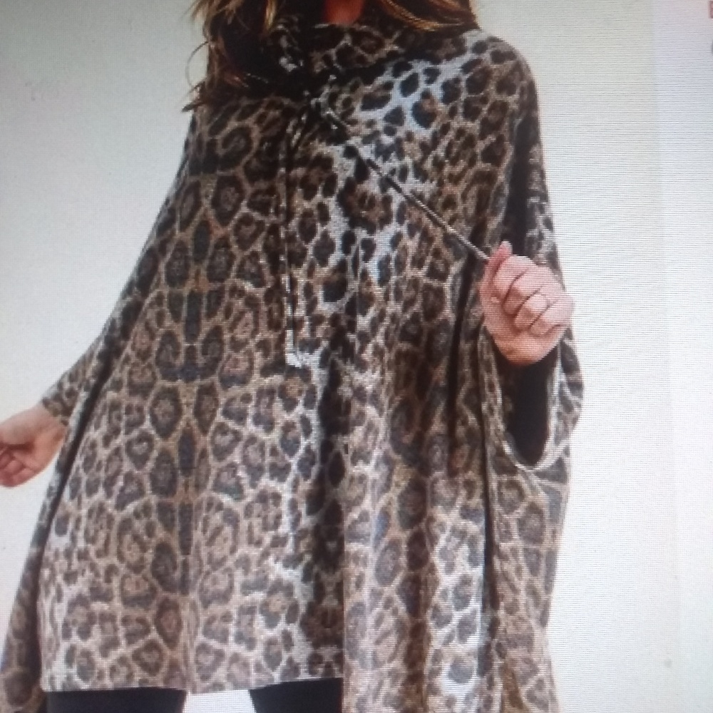 Animal print cape